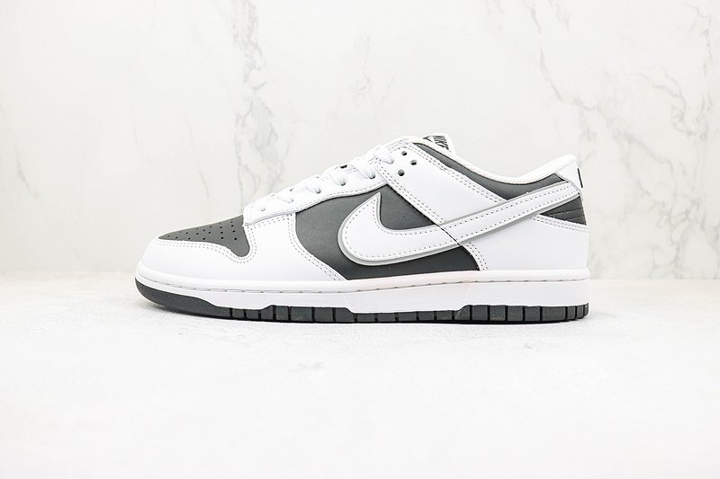 Nike Dunk Low "White/Black/Perforated" фото № 2