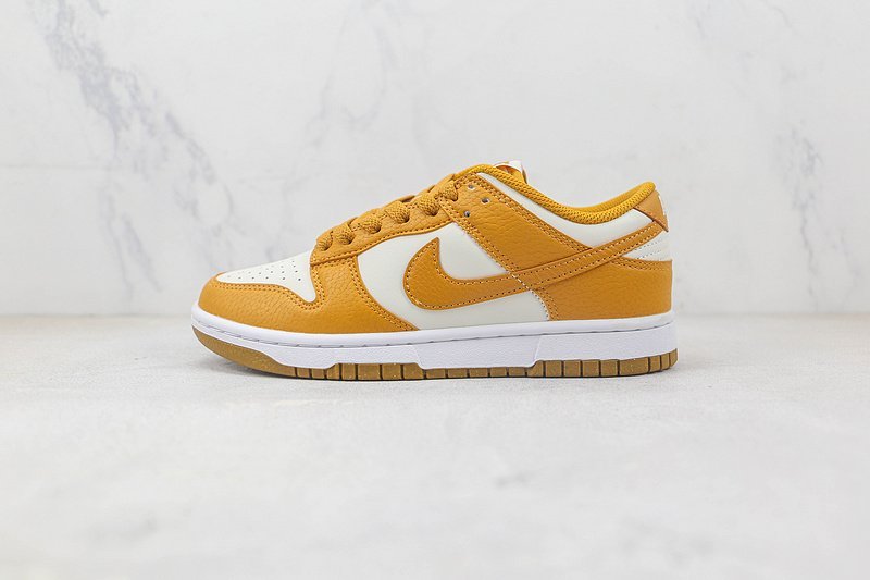 Nike Dunk Low "Gold/White" фото № 2