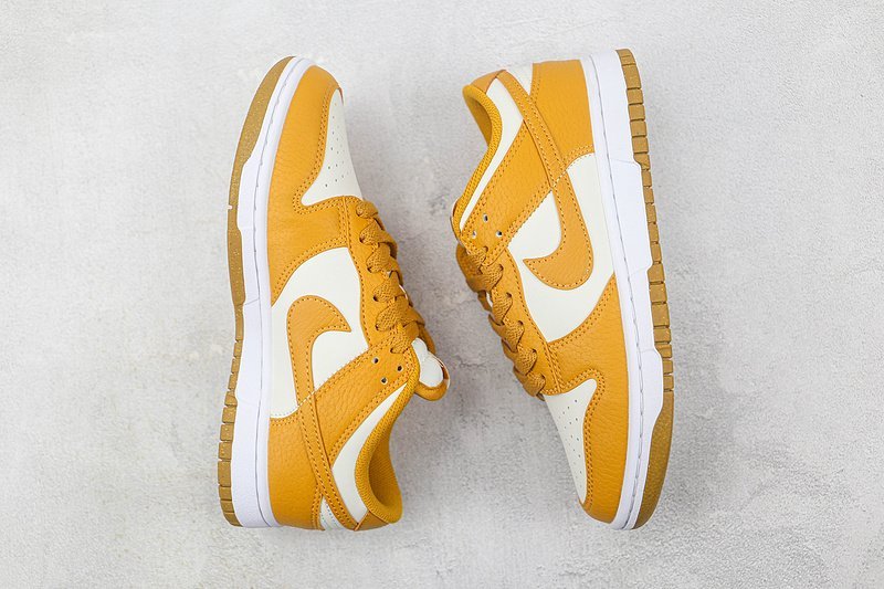 Nike Dunk Low "Gold/White" фото № 6