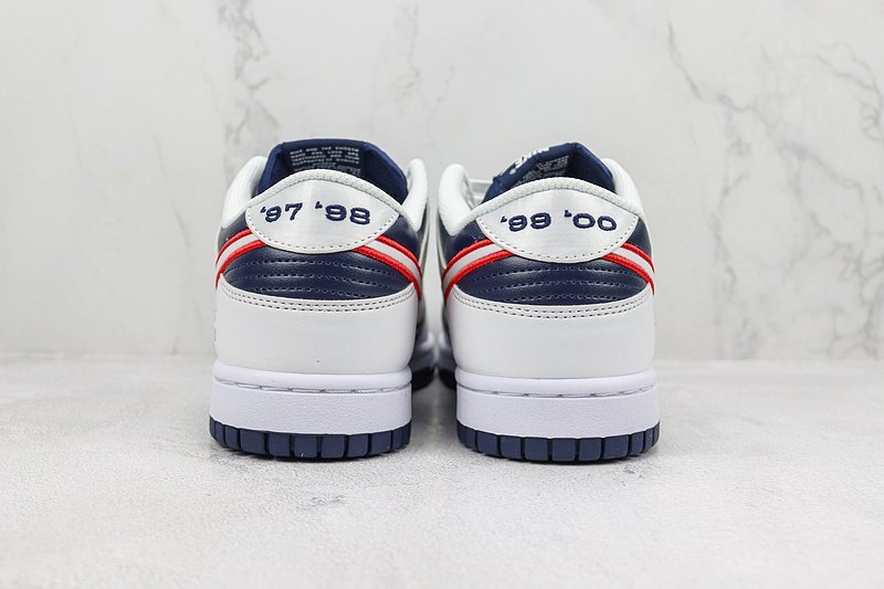 Nike Dunk Low "White/Red/Obsidian" фото № 9