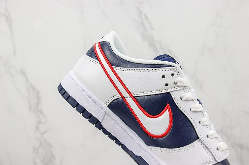 Nike Dunk Low "White/Red/Obsidian" фото № 3