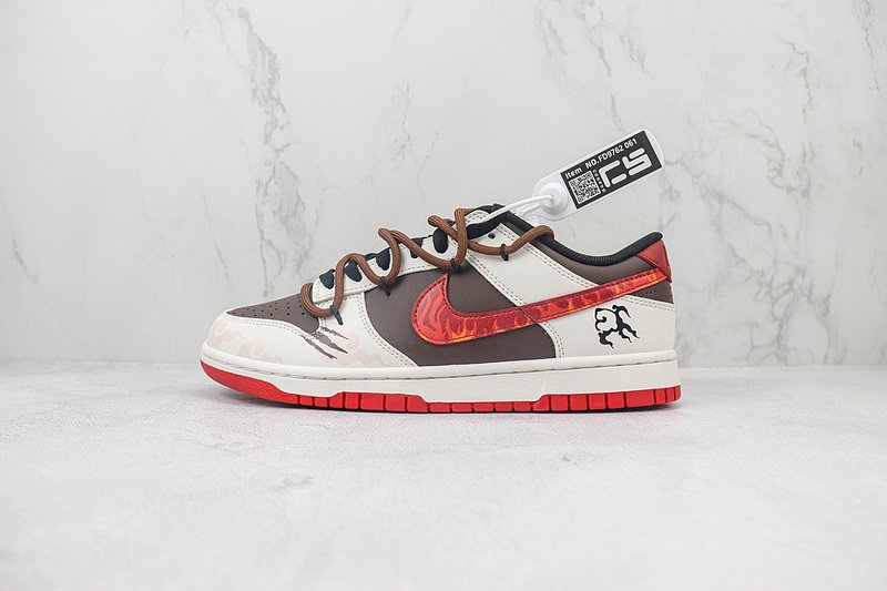 Nike Dunk Low Custom "Year of the Dragon/Red" фото № 2