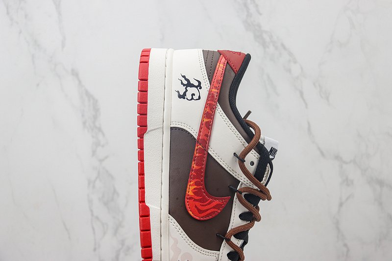 Nike Dunk Low Custom "Year of the Dragon/Red" фото № 3