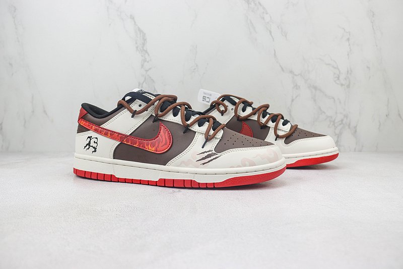 Nike Dunk Low Custom "Year of the Dragon/Red" фото № 6