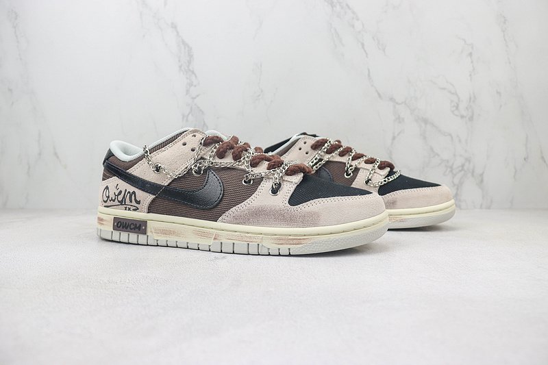 Nike Dunk Low "Brown/Chains/Black" фото № 6