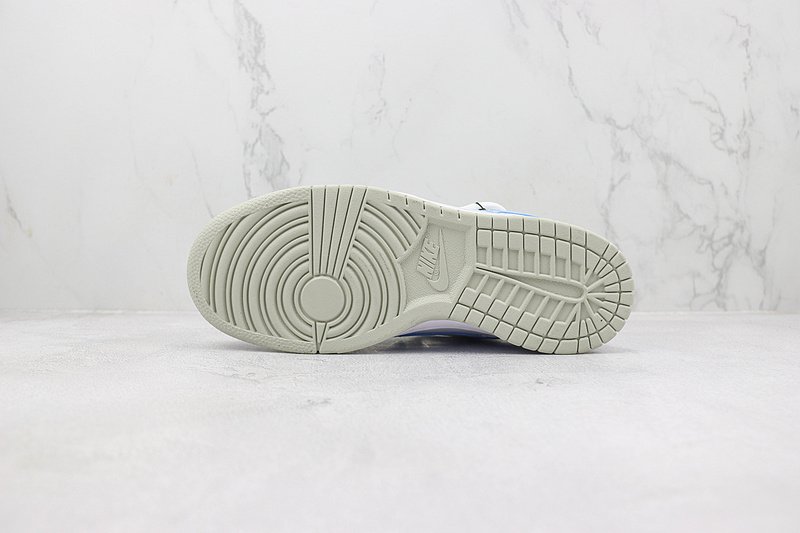 Nike Dunk Low "White/Light Blue/Double Lacing" фото № 8