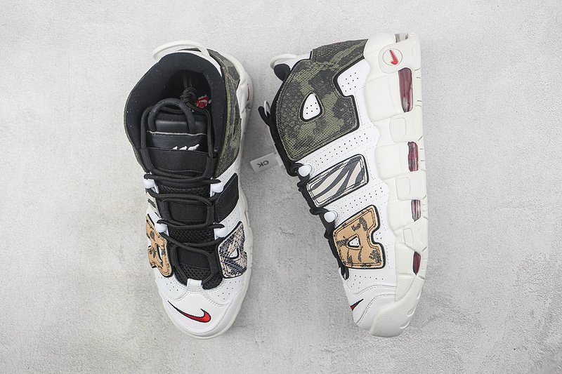 Nike Air More Uptempo 96 QS "White/Black/Leopard Print" фото № 6