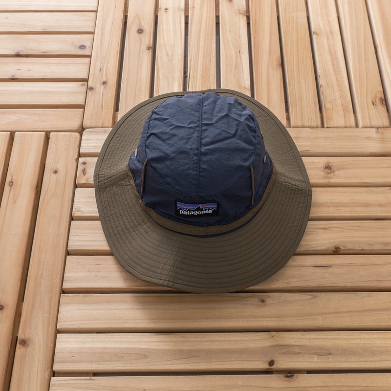 Панамка Patagonia Buttons And Small Logo "Blue/Brown" фото № 6