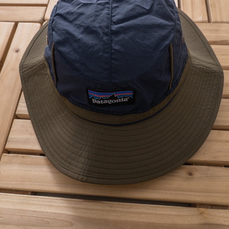 Панамка Patagonia Buttons And Small Logo "Blue/Brown" фото № 4