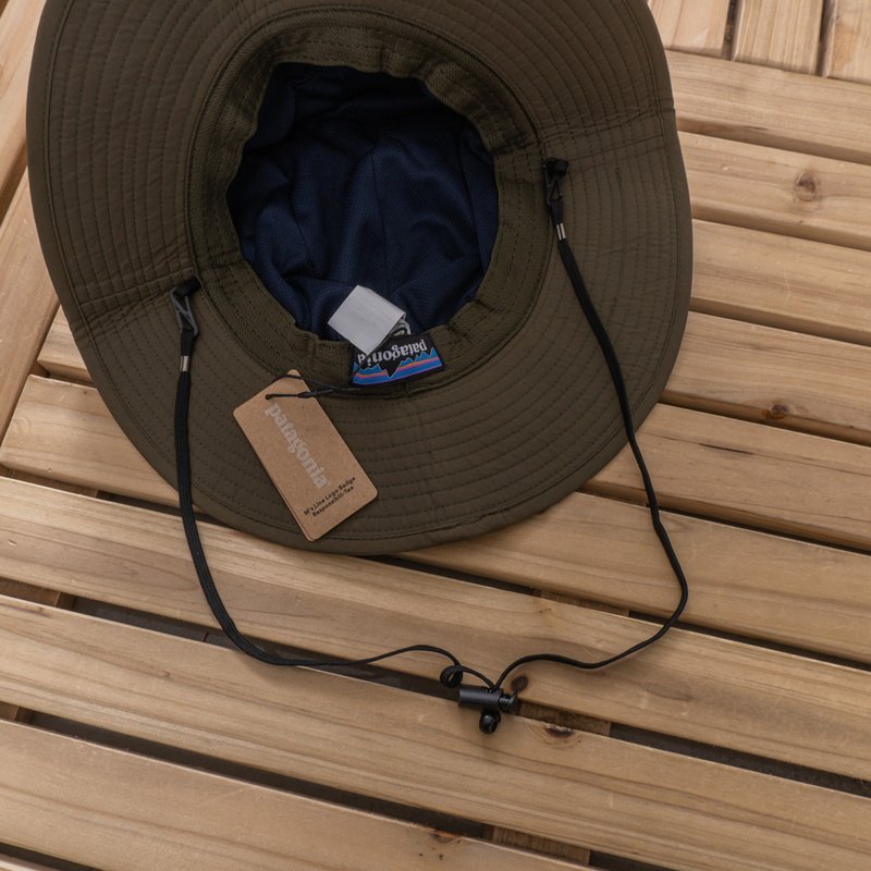 Панамка Patagonia Buttons And Small Logo "Blue/Brown" фото № 2