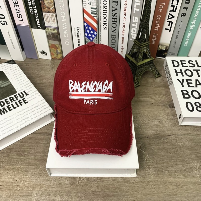 Кепка Balenciaga Paris Logo "Red" фото № 2