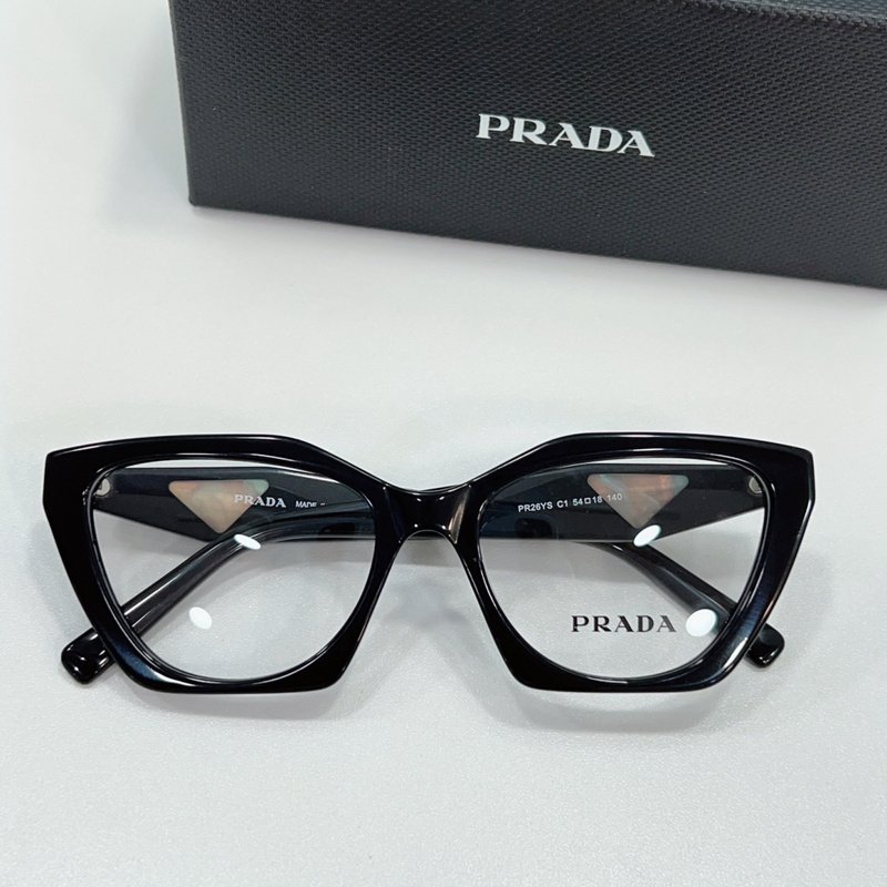 Оправа для очков Prada Logo Inscription On Temples "Black" фото № 2