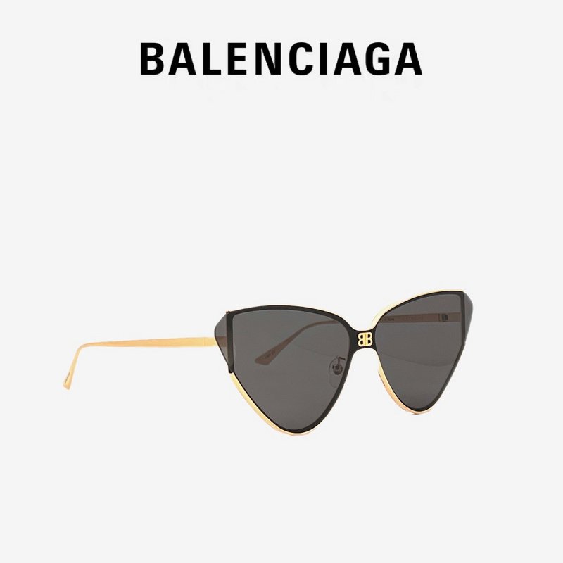 Солнцезащитные очки Balenciaga Triangle Shaped And Logo On Bridge Of The Nose "Gray" фото № 2