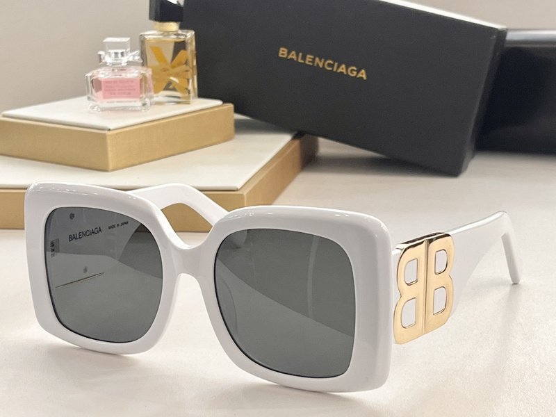 Солнцезащитные очки Balenciaga Wide Glasses Temples With Letters "White" фото № 2