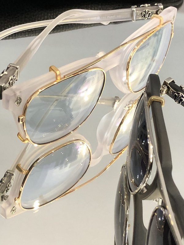 Солнцезащитные очки Chrome Hearts Double Thin Frame "White" фото № 3