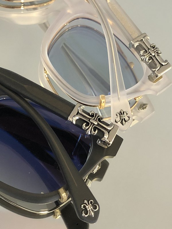 Солнцезащитные очки Chrome Hearts Double Thin Frame "White" фото № 4