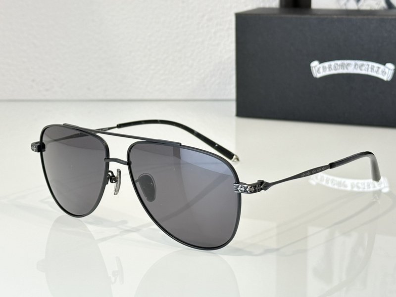 Солнцезащитные очки Chrome Hearts Temples Decorated By Patterns "Black" фото № 2