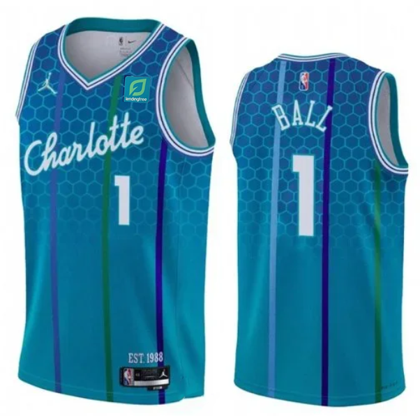 Баскетбольная Джерси NBA Charlotte Hornets №1 LaMelo Ball "Blue" фото № 2