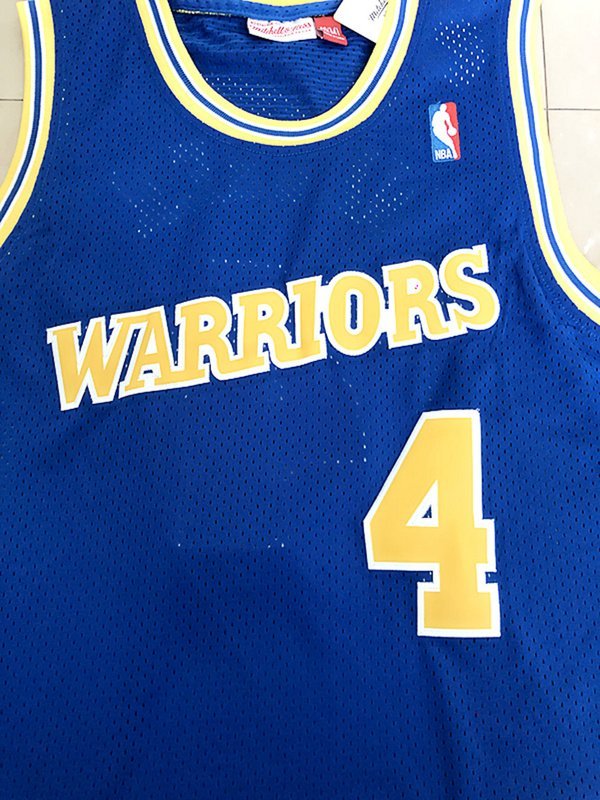 Баскетбольная Джерси NBA Golden State Warriors №4 Chris Webber "Blue" фото № 4