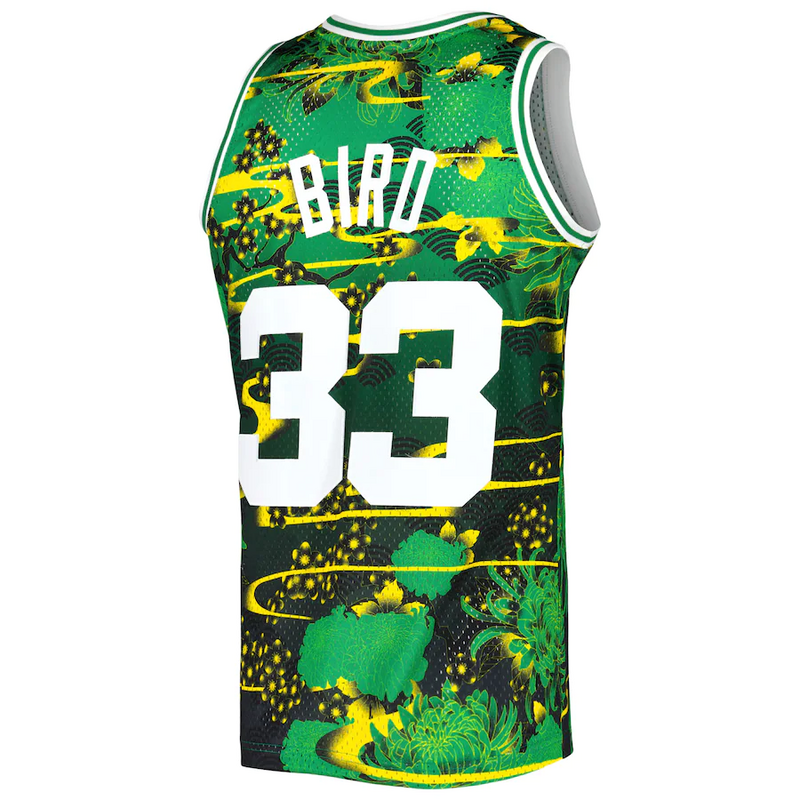 Баскетбольная Джерси NBA Boston Celtics №33 Larry Bird "Green" фото № 2
