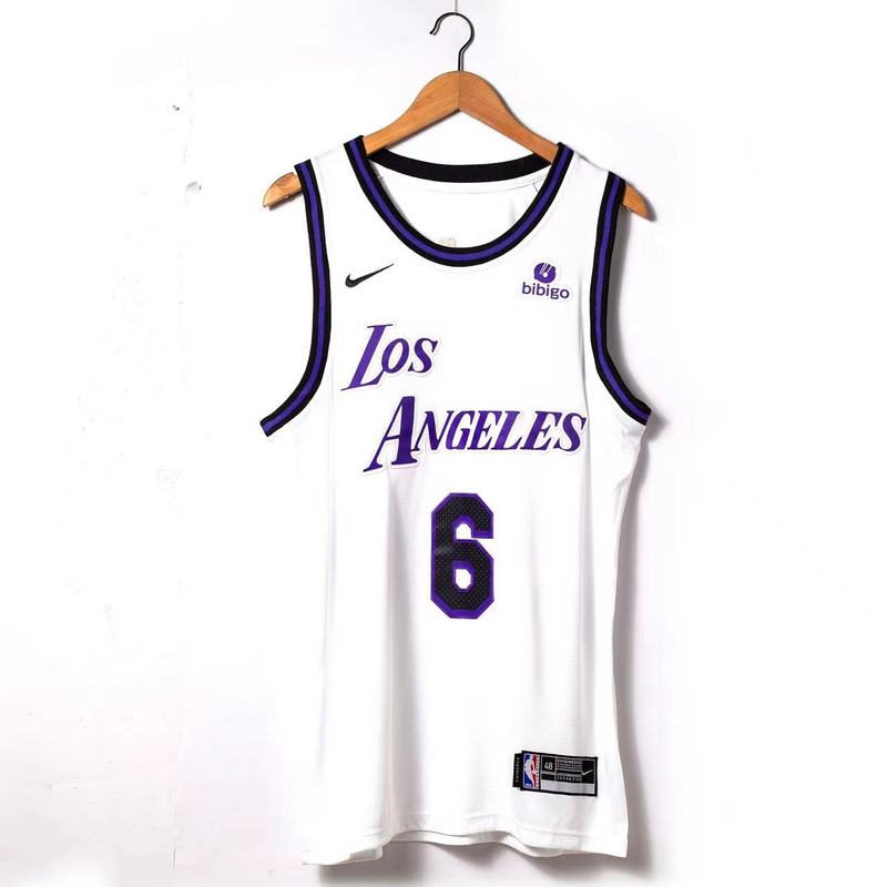 Баскетбольная Джерси Nike X NBA Los Angeles Lakers 22-23 №6 LeBron James "White" фото № 4