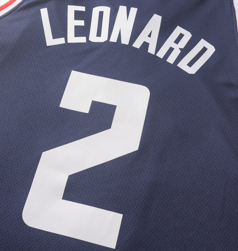 Баскетбольная Джерси Nike X NBA Los Angeles Clippers №2 Kawhi Leonard "Gray/Black" фото № 2