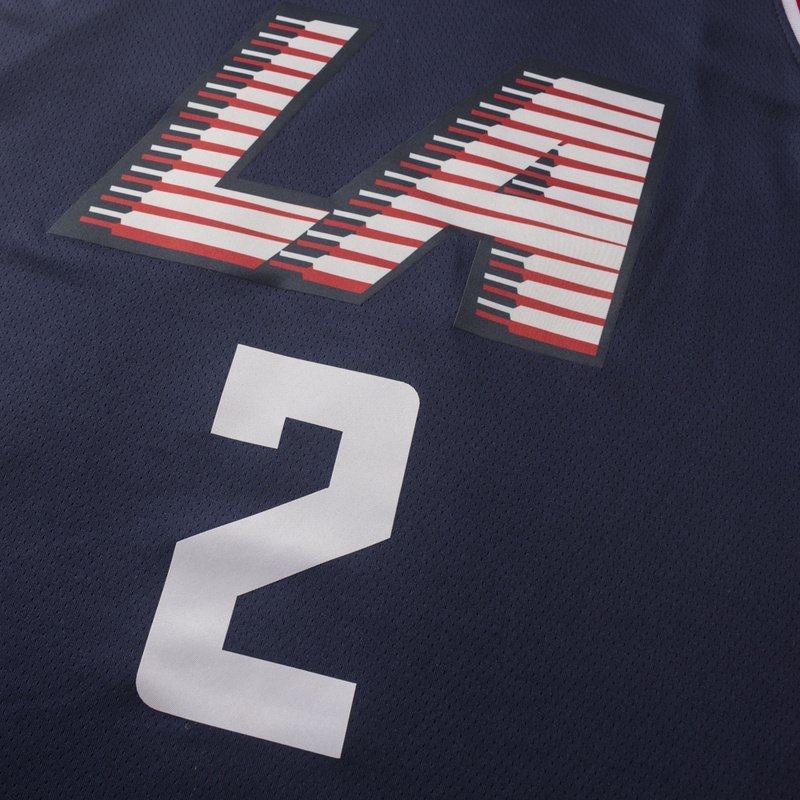 Баскетбольная Джерси Nike X NBA Los Angeles Clippers №2 Kawhi Leonard "Gray/Black" фото № 4