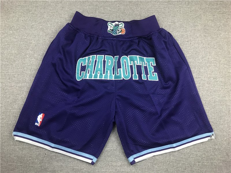 Баскетбольные Шорты NBA Charlotte Hornets "Violet" фото № 6