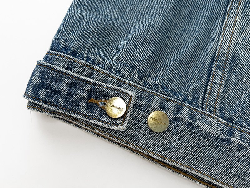 Джинсовая Куртка Fear Of God Plain Without Print "Blue" фото № 2