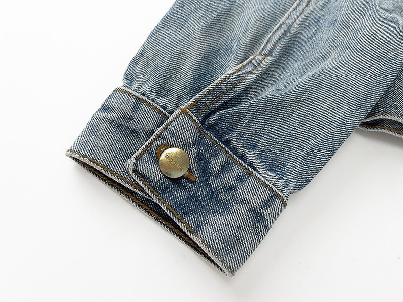 Джинсовая Куртка Fear Of God Plain Without Print "Blue" фото № 3