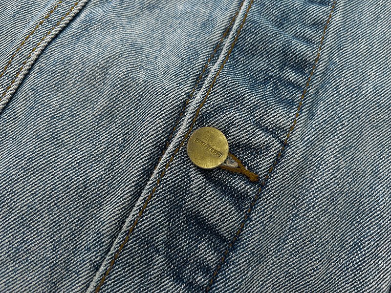 Джинсовая Куртка Fear Of God Plain Without Print "Blue" фото № 5