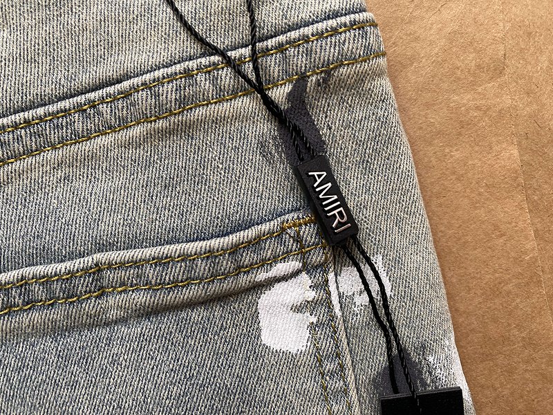 Джинсы Amiri Grunge Style "Blue/Gray" фото № 2