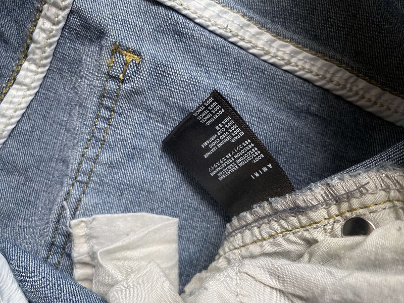 Джинсы Amiri Grunge Style "Blue/Gray" фото № 5