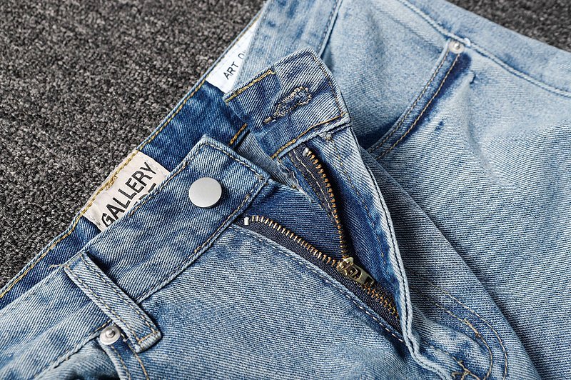 Джинсы Gallery Dept Tattered Knees "Blue" фото № 7