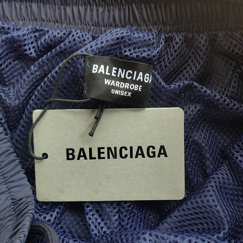 Штаны Balenciaga Cotton With Logo "Blue/Gray" фото № 3