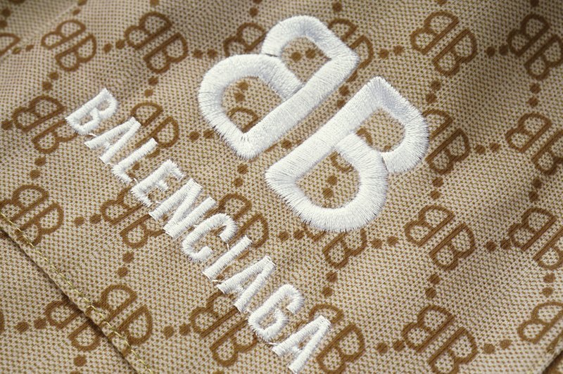 Штаны Balenciaga BB Print "Brown" фото № 2