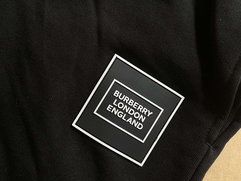 Штаны Burberry Inscription Inside Rectangle "Black" фото № 3