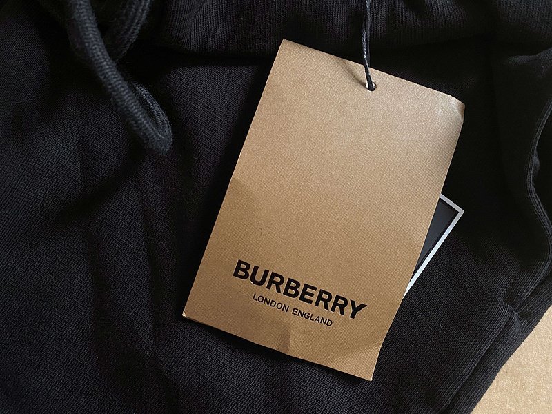 Штаны Burberry Inscription Inside Rectangle "Black" фото № 8