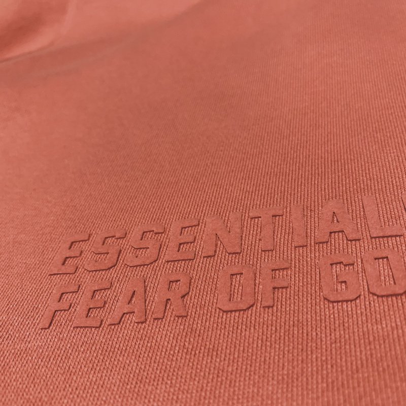 Штаны Fear Of God Black Patch With Text "Peach" фото № 6