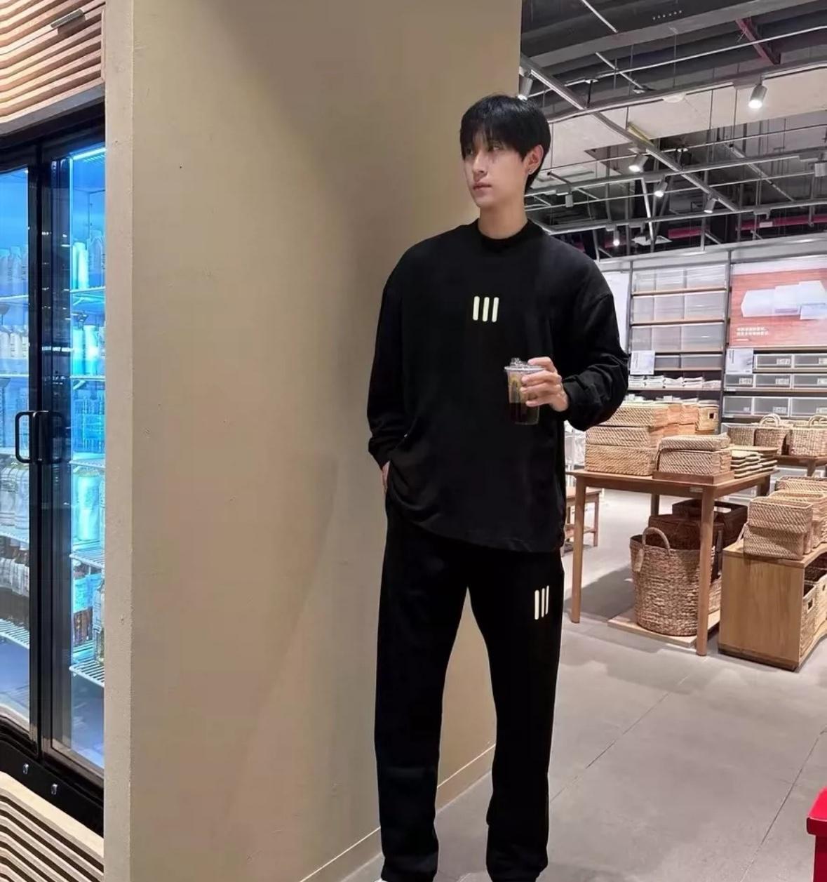 Штаны Fear Of God Essentials 3 Lines "Black" фото № 8