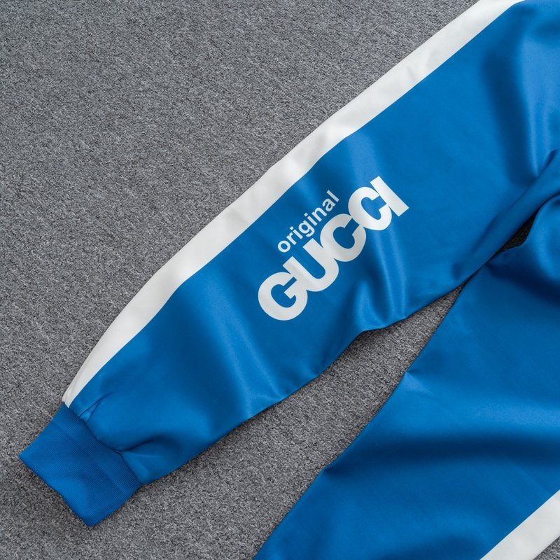 Штаны Gucci Original With Logo "Blue" фото № 5