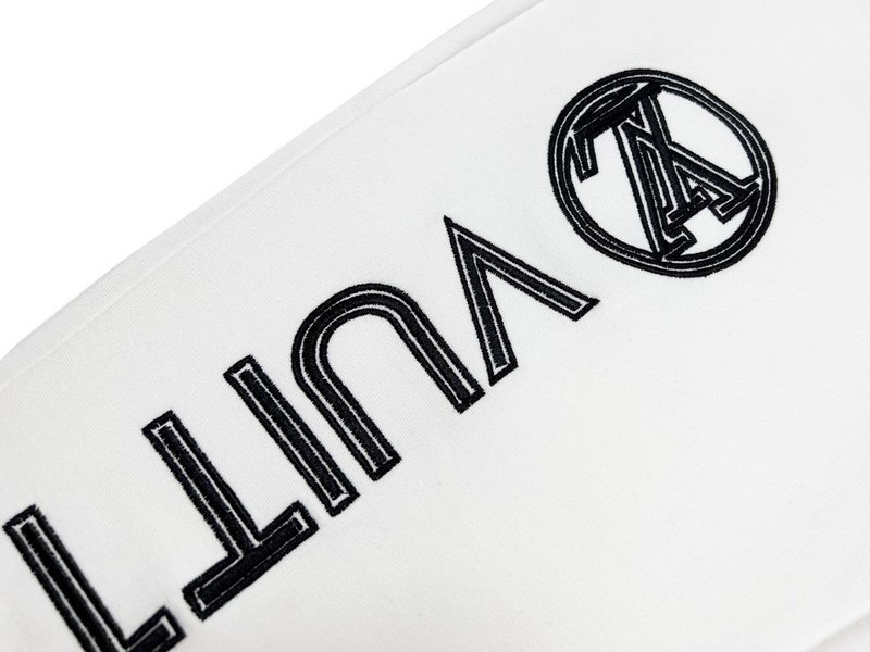 Штаны Louis Vuitton With Black Logo "White" фото № 3