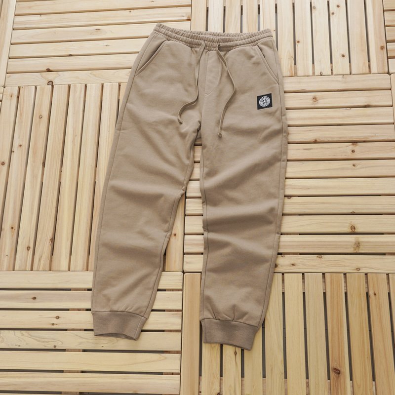 Штаны Stone Island With Patch - In Monochrome Style "Beige" фото № 2