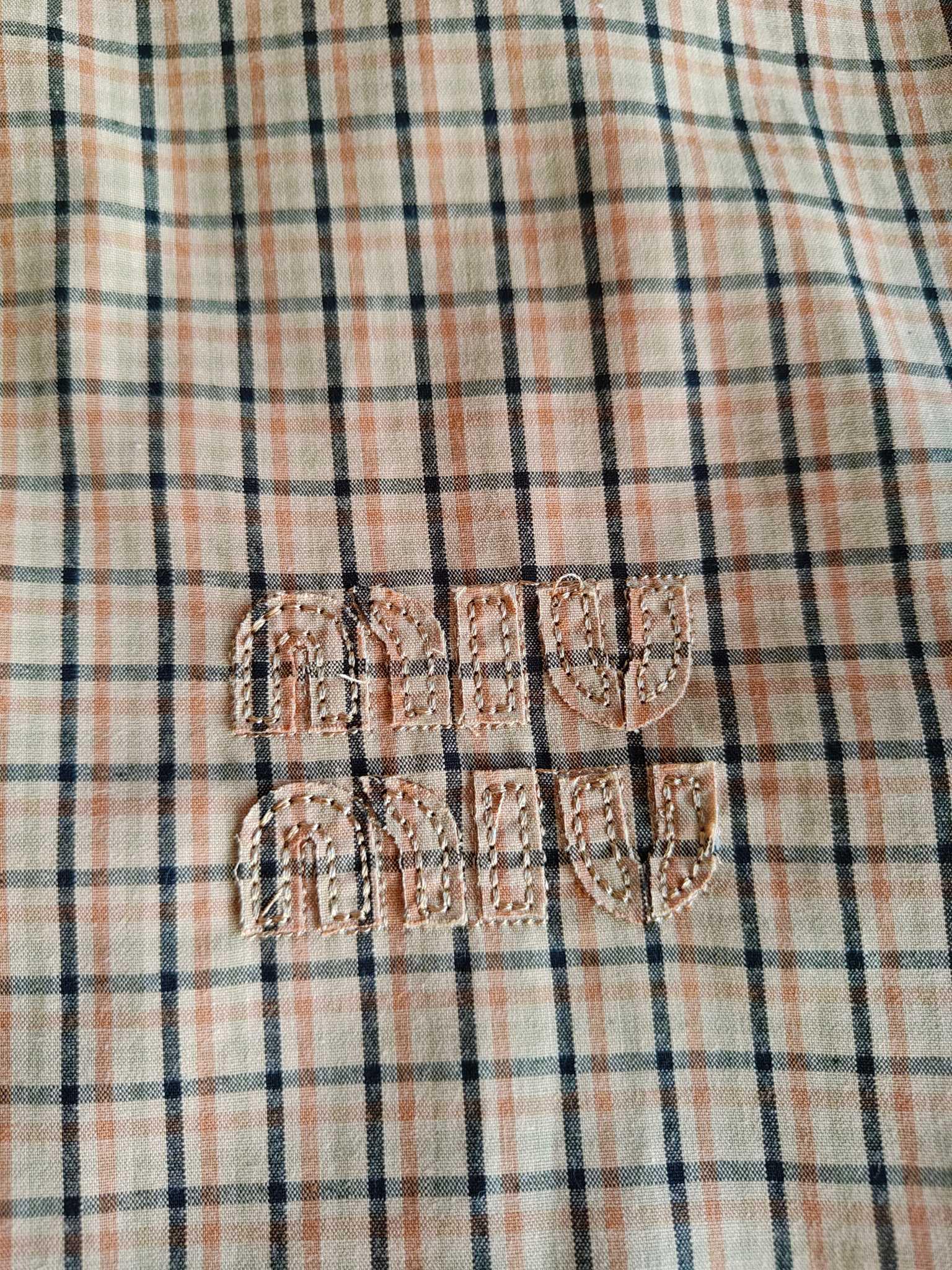 Куртка-бомбер Miu Miu Checked Print Light Brown Logo "Brown" фото № 4