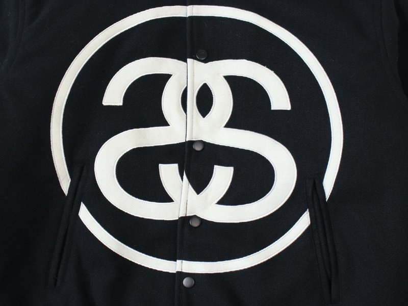 Бомбер Stussy With Big Logo "Black" фото № 6