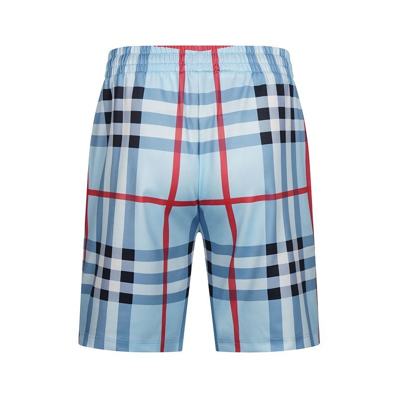 Шорты Burberry Large Check Print "Blue" фото № 2