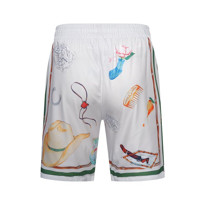 Шорты Casablanca Print Bag And Front Pocket "White" фото № 2