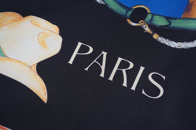 Рубашка Casablanca Bag Comb Strap Prints "Black" фото № 4