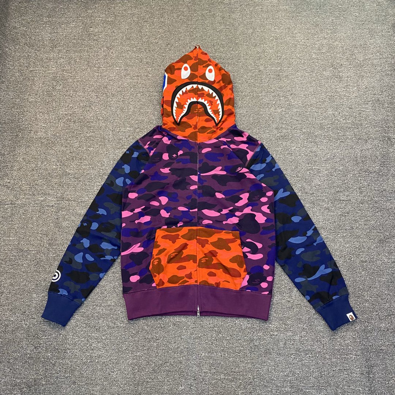 Худи A Bathing Ape Color Camouflage "Violet" фото № 2