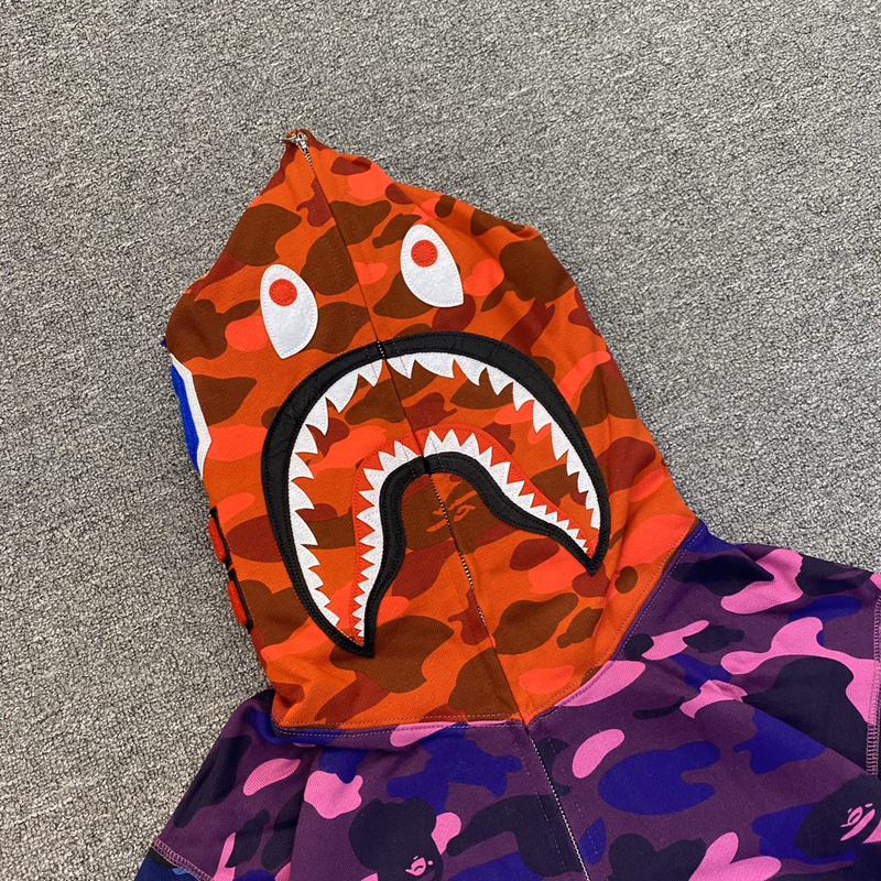 Худи A Bathing Ape Color Camouflage "Violet" фото № 4